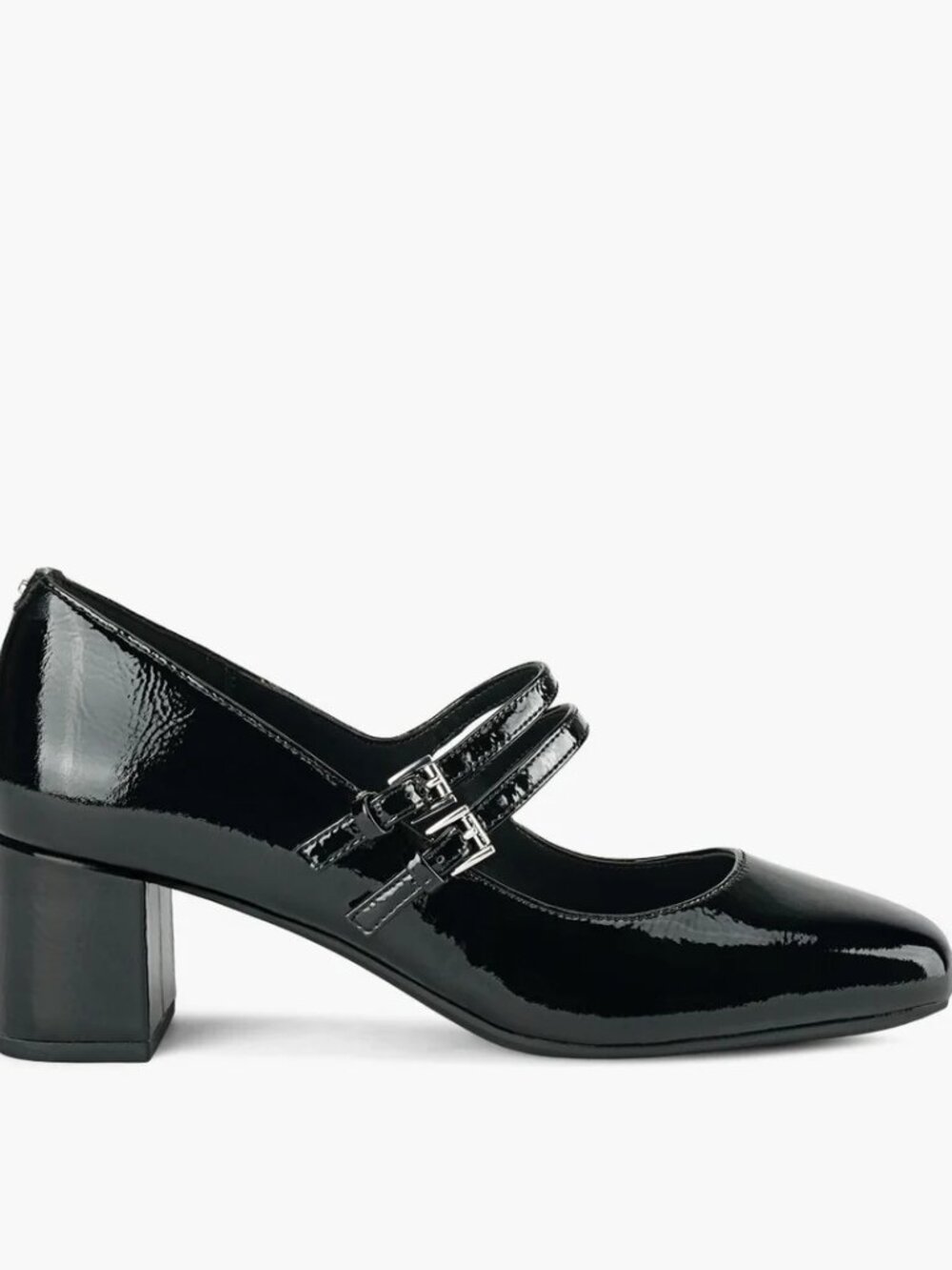 Michael Kors Matilda Black Patent Leather Double Strap Mary Jane Shoes Size 10